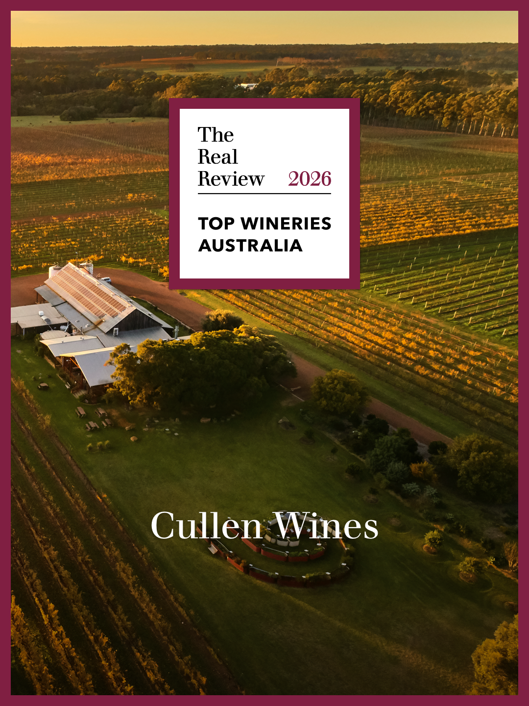 Cullen Wines Ranked #8 in The Real Review's Top Wineries of Australia 2026